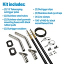 88261 Outrigger Kit-15'-Blk-Complet | Seachoice - 5