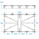 22014 Narrow 31 Series Battery Tray | Seachoice - 8