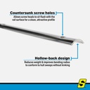 29403 Rub Rail Ss 1" X 12'Hollow | Seachoice - 1