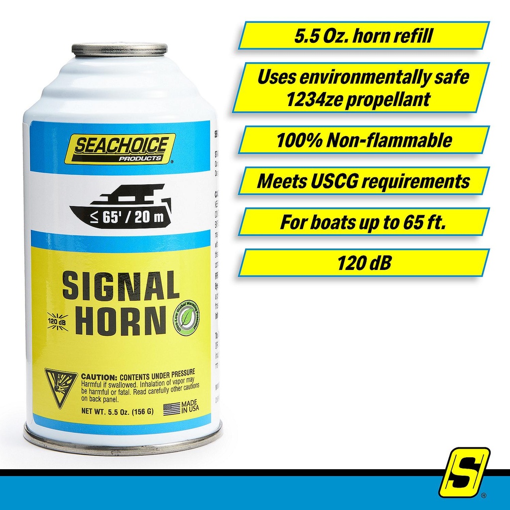 46103 Air Horn Refill 5.5Oz 1234Ze | Seachoice - 6