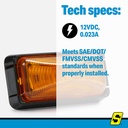 Al90Aksch Led Mini Single Diode Amber | Seachoice - 4