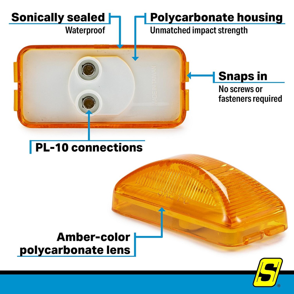 Mc90Assch Amber Clearance Light Only | Seachoice - 3