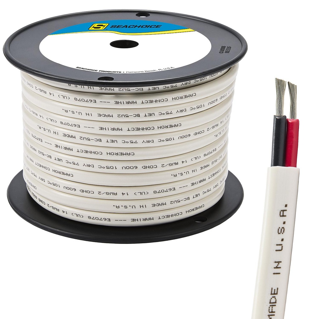 63181 14/2 Wht Tin Duplex Wire 100' | Seachoice - 6