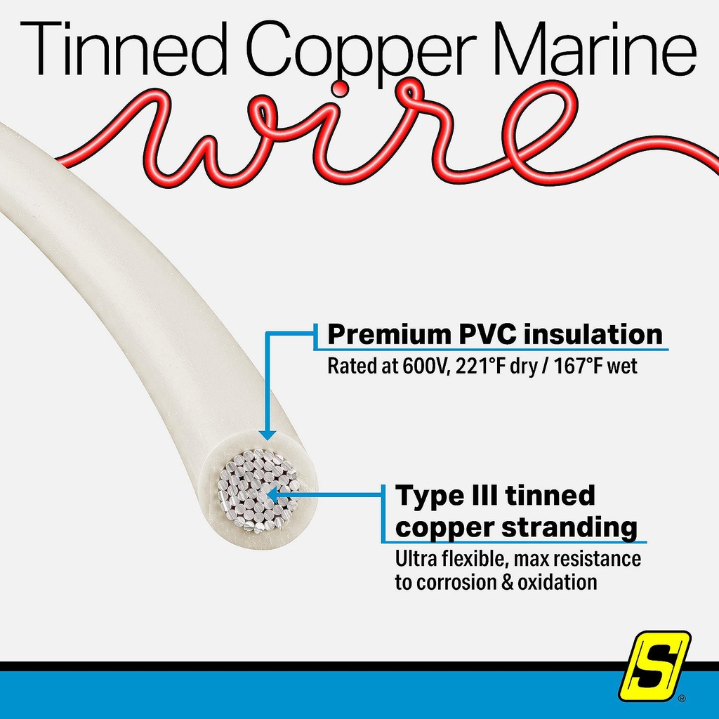 50-63109 14  Awg White 100' | Seachoice - 6