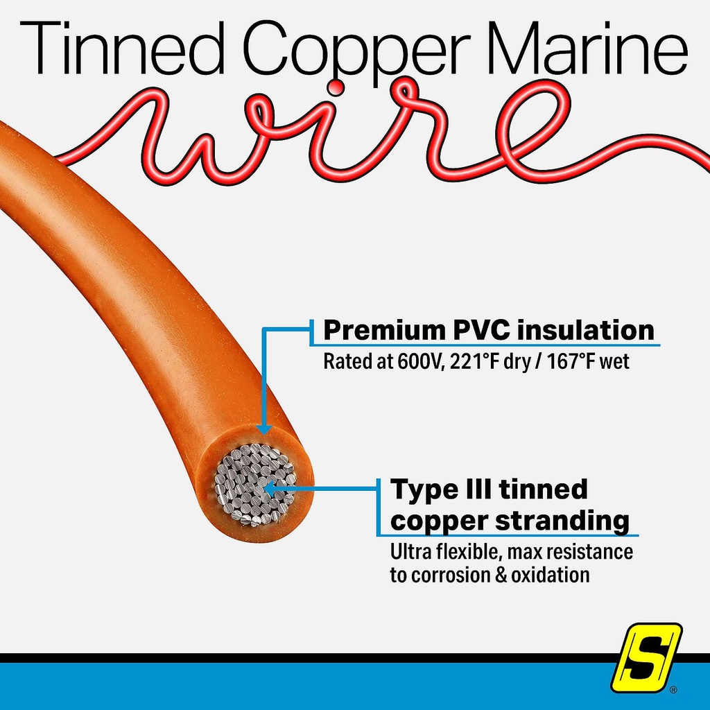 50-63116 14  Awg Orange 100' | Seachoice - 6