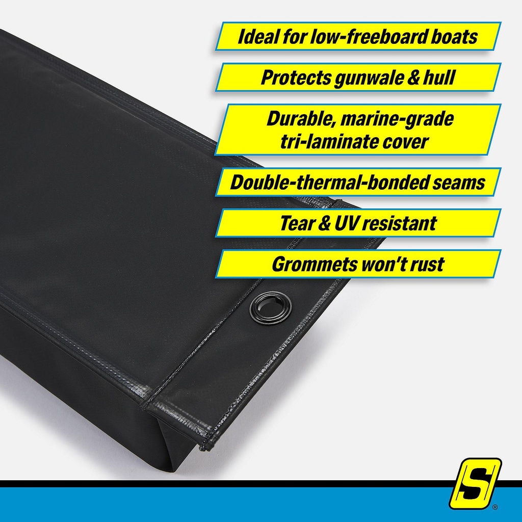 De53446S Contour Fender 30X6X4  Black | Seachoice - 1