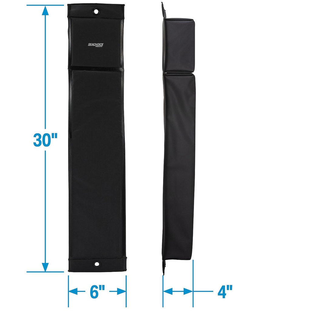 De53446S Contour Fender 30X6X4  Black | Seachoice - 3