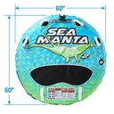21-1100 Sea Manta 1-2P W/Rope | Seachoice - 3