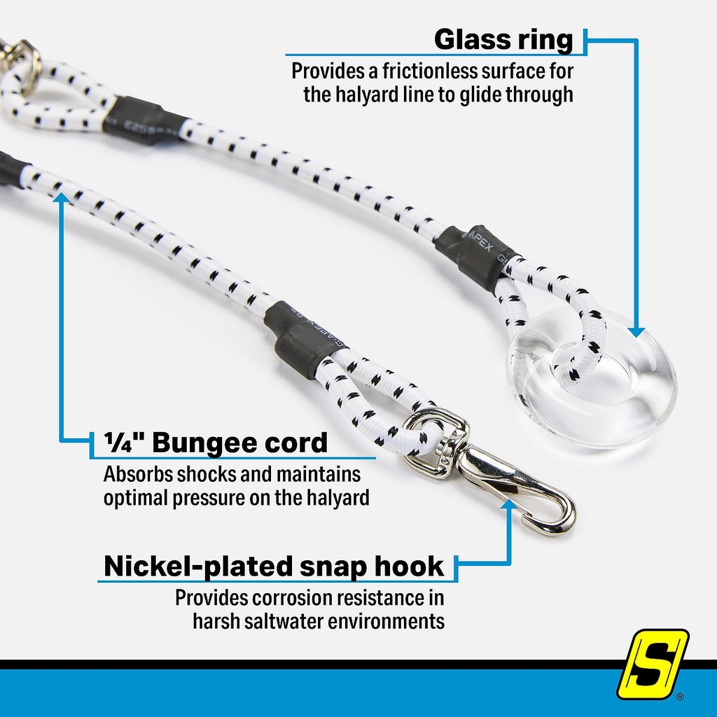88051 Pro Outrigger Snubber-10 Lon | Seachoice - 1