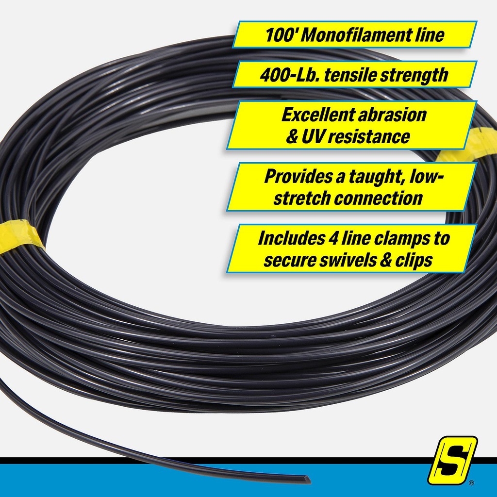 88061 Black Mono Line-400Lb-100' | Seachoice - 1