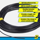 88061 Black Mono Line-400Lb-100' | Seachoice - 1