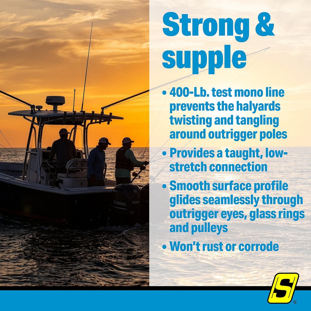 88061 Black Mono Line-400Lb-100' | Seachoice - 4