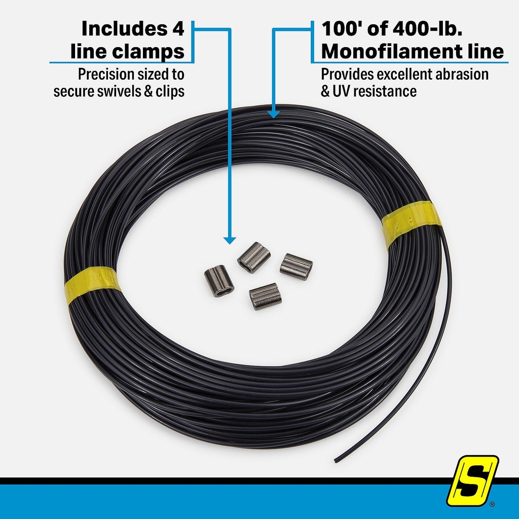 88061 Black Mono Line-400Lb-100' | Seachoice - 5