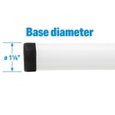 50-88201 Tele Outrigr Pole-15'Wht/Blu | Seachoice - 3