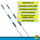 50-88201 Tele Outrigr Pole-15'Wht/Blu | Seachoice - 4