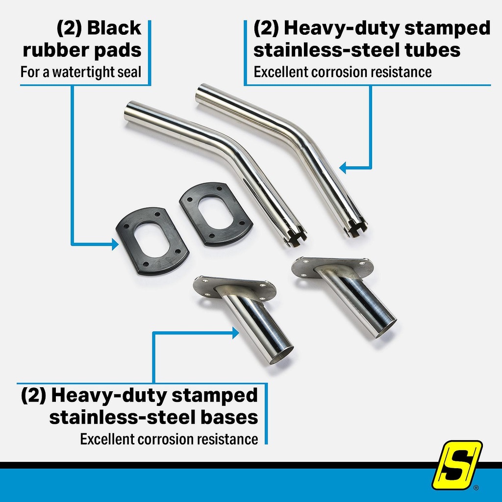 88761 Outrigger Pole Holder  - Ss | Seachoice - 4