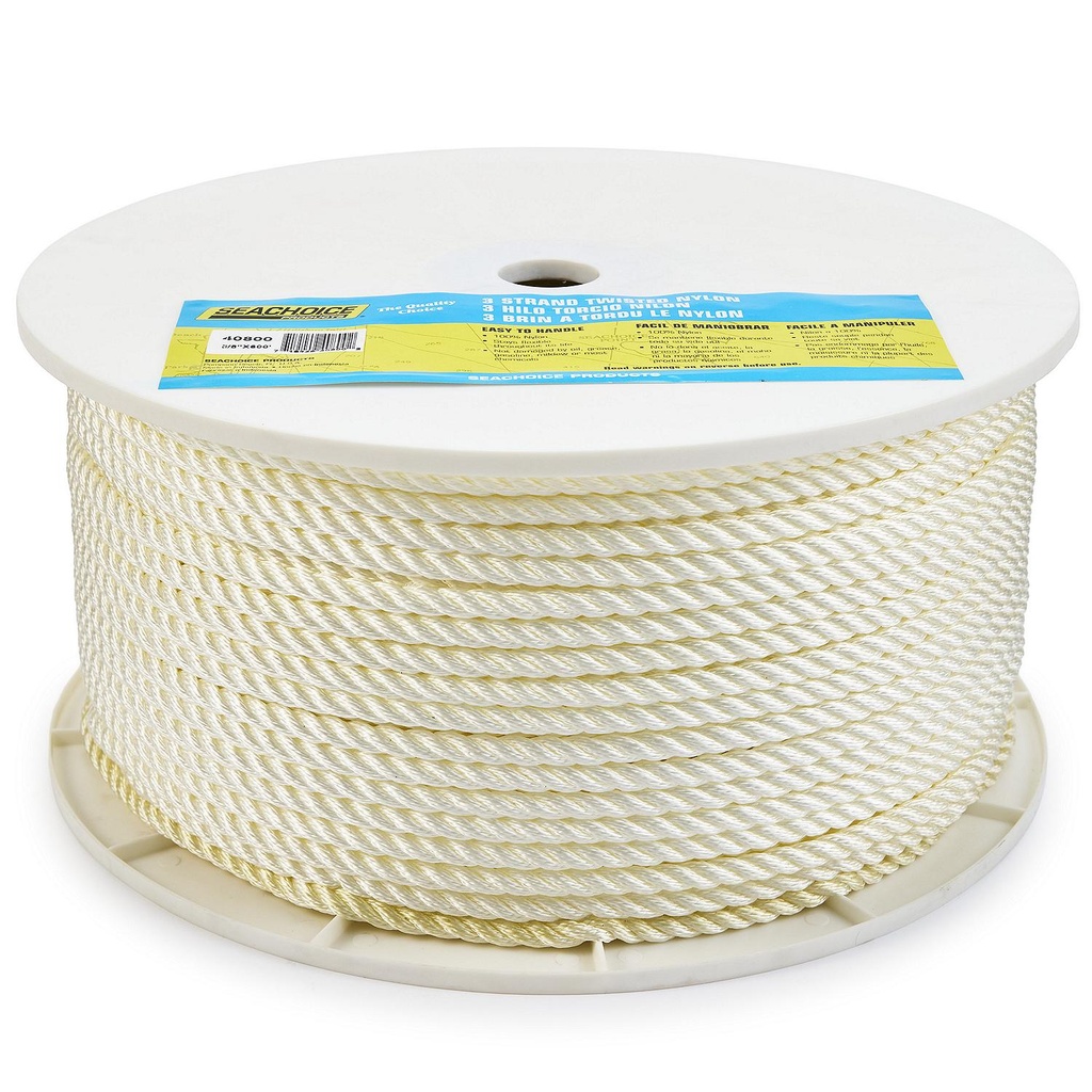 40800 Twist Nylon Rope-Wht-3/8X600 | Seachoice - 2