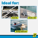 40800 Twist Nylon Rope-Wht-3/8X600 | Seachoice - 3