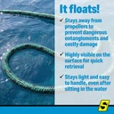 42441 Poly Dock Line Green 3/8In X15 | Seachoice - 1