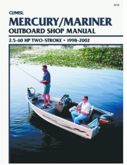 156-B725 MANUAL MERC/MARINER 2.5-60HP 1998-2002