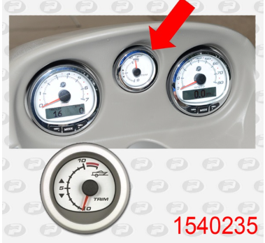 P-1540235 MERCURY SMARTCRAFT GAUGES TRIM (879914)
