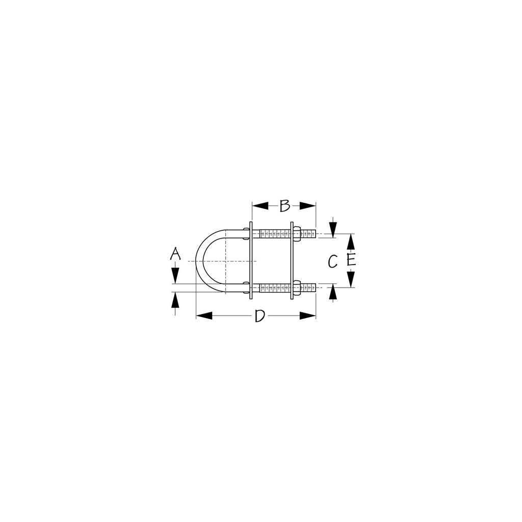 080253-1 Bow Eye 3/16X1-3/8In Stainless | Sea-Dog Line