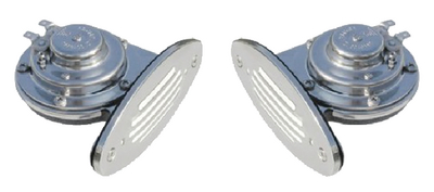 10055 Horn Mini Dual Drop In Ss 12V | Ongaro