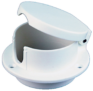 1057Dp0Wht White Plastic Rope Deck Pipe | Perko