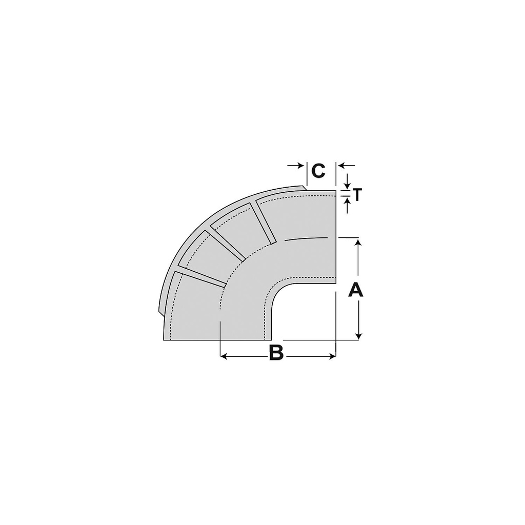 116-290S4000 Elbow 90 Deg- Silicone 4 In | Shields