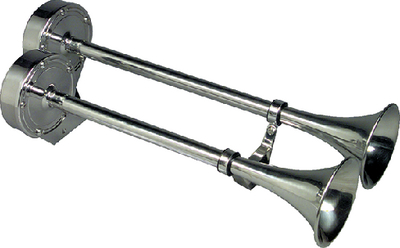 12428 Horn Dual Trumpet Delux Ss 24V | Ongaro