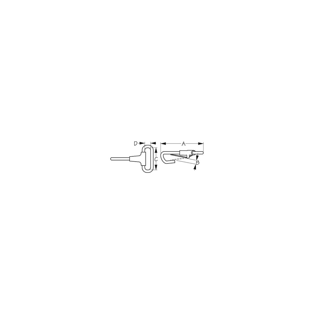 139896-1 Stainless Spring Snap - 1In | Sea-Dog Line