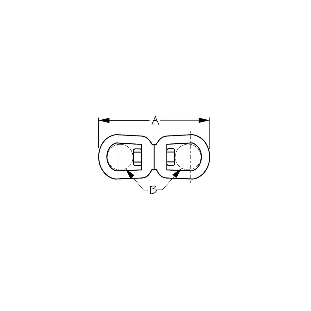 181110 Galvanized Eye And Eye Swivel- | Sea-Dog Line