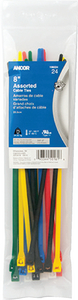 199224 Cbl Tie 8" Assorted 24Pc | Ancor