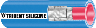 202V134036 1 3/4X3 Blue Silcone Exhaust | Trident Hose