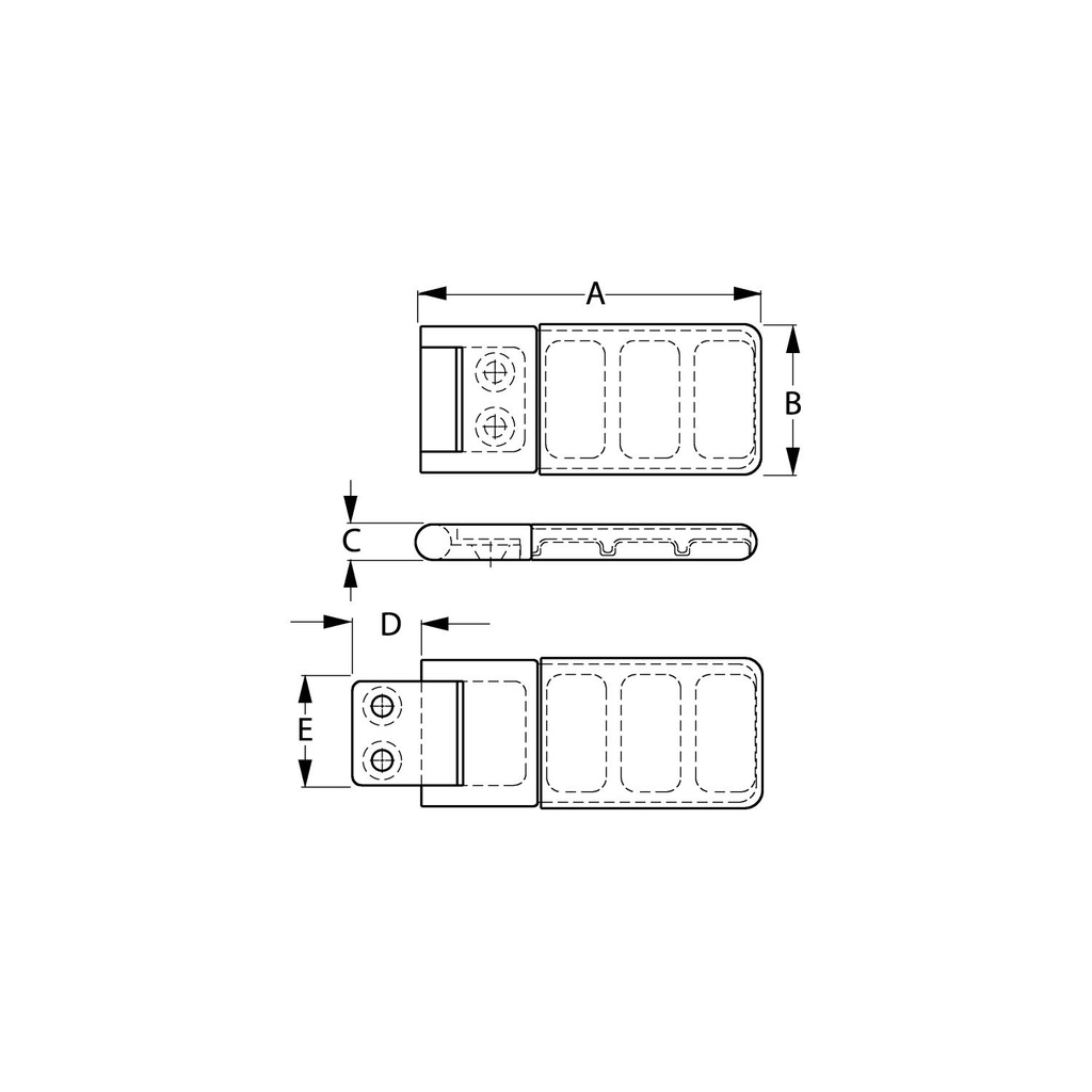 221700-1 Siding Door Stop Ss | Sea-Dog Line