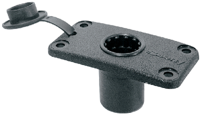 244Bk Rod Holder Mt. Flush Black | Scotty Downriggers