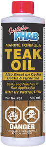 261 Teak Oil C/W Uv 500 Mlcapt Pha | Captain Phab