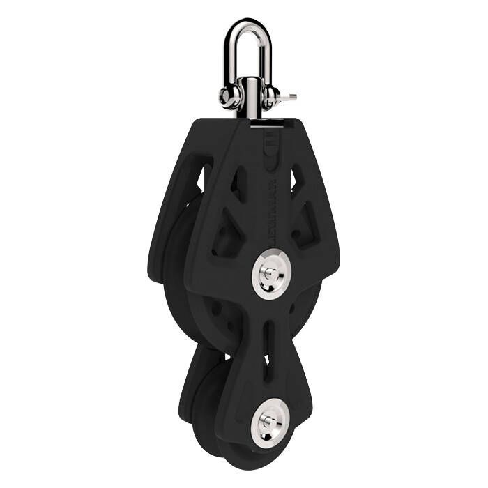 29926037Bk Block Synchro 60Mm Fiddle W/Ca | Lewmar