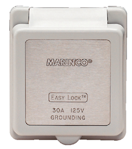 301Elcb Inlet Cap & Bezel Only | Marinco Guest Afi Nicro Bep