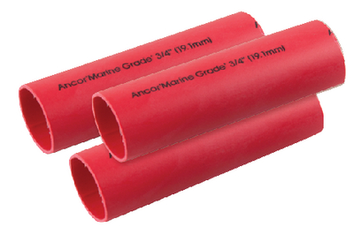 326603 3/4X3 Red Batt Cbl Tube  3/Pk | Ancor