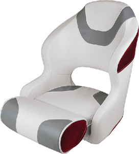 3315-1774 Baja Bucket Seat Wht Grey Red | Wise Seating