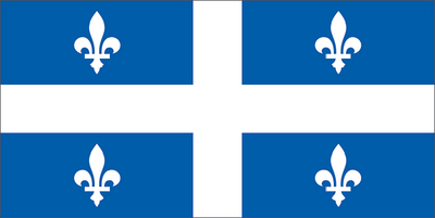 35-901809T Flag-Nylon Quebec 9" X 18" | Flying Colours International