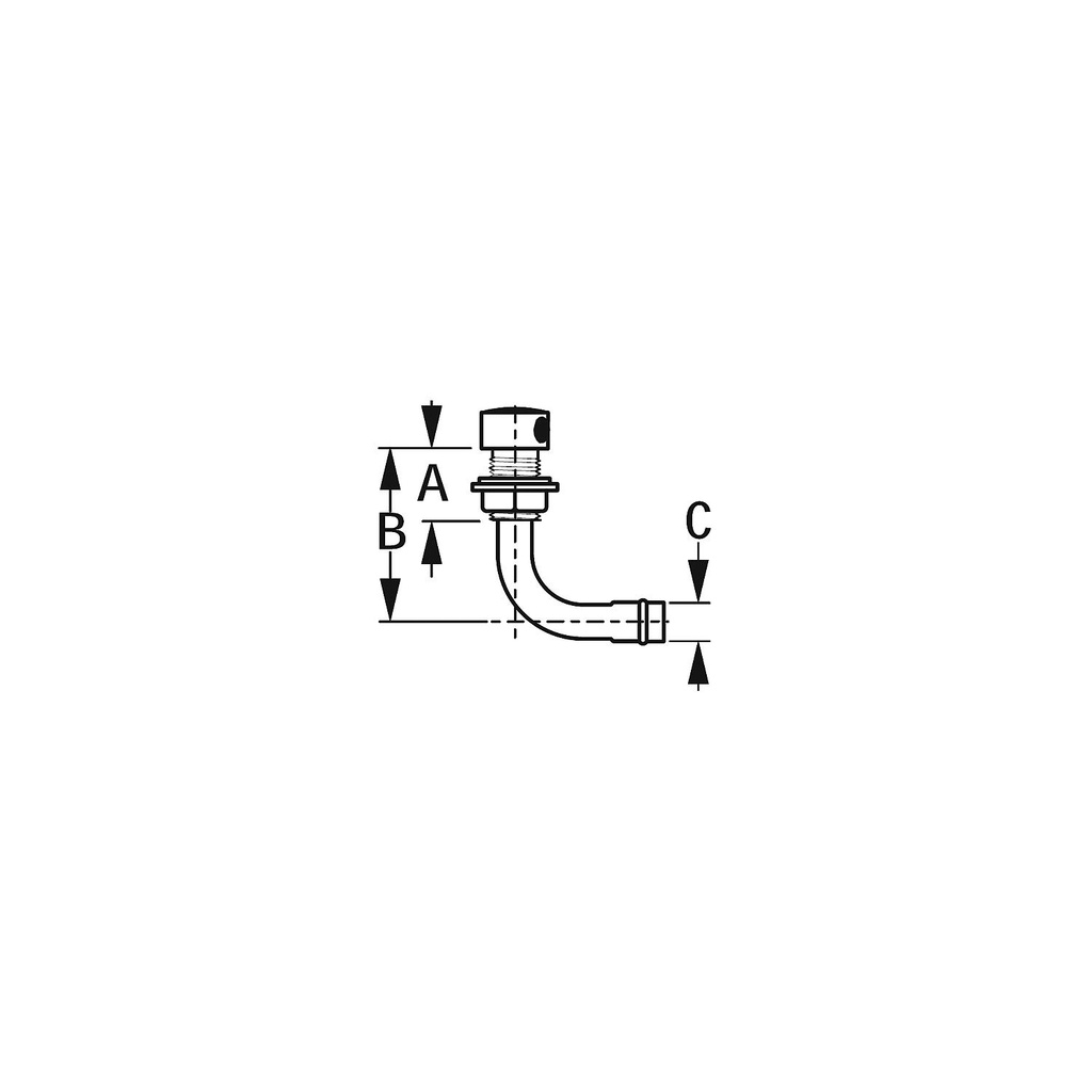 352030-1 Gas Tank Vent 90E 9/16 | Sea-Dog Line