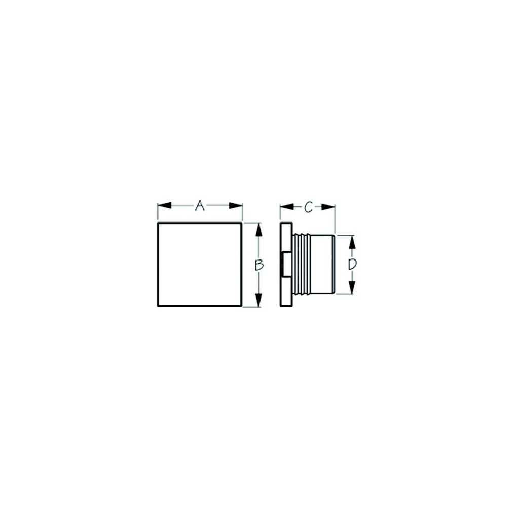 401417-1 Led Square Courtesy Lgt-White | Sea-Dog Line