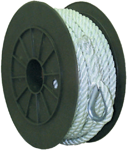 40691 Nylon Anchor Line-Wht-3/8 X50 | Seachoice