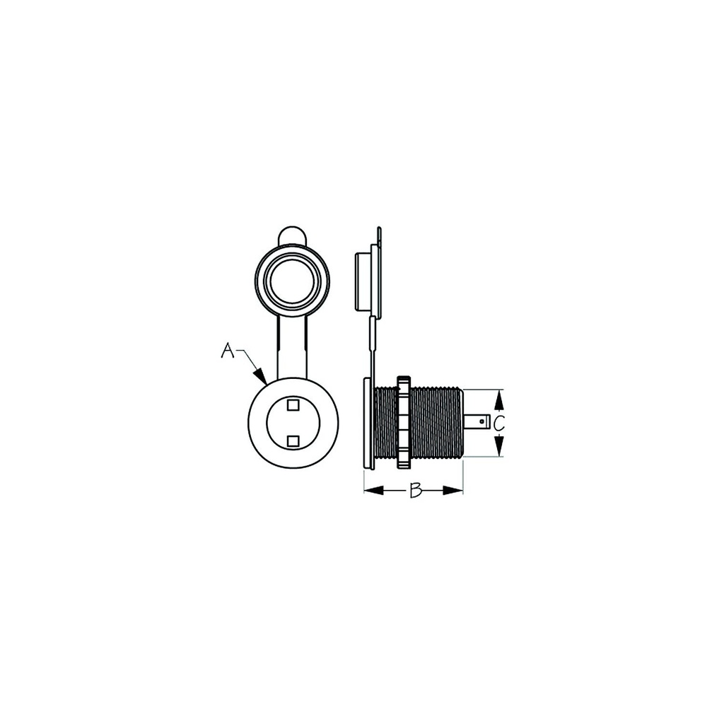 426127-1 Led Power Socket | Sea-Dog Line