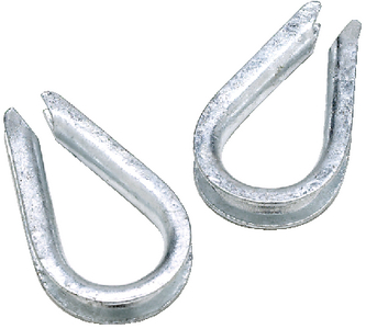 43331 Rope Thimble-Galv-3/8 2/Pk | Seachoice