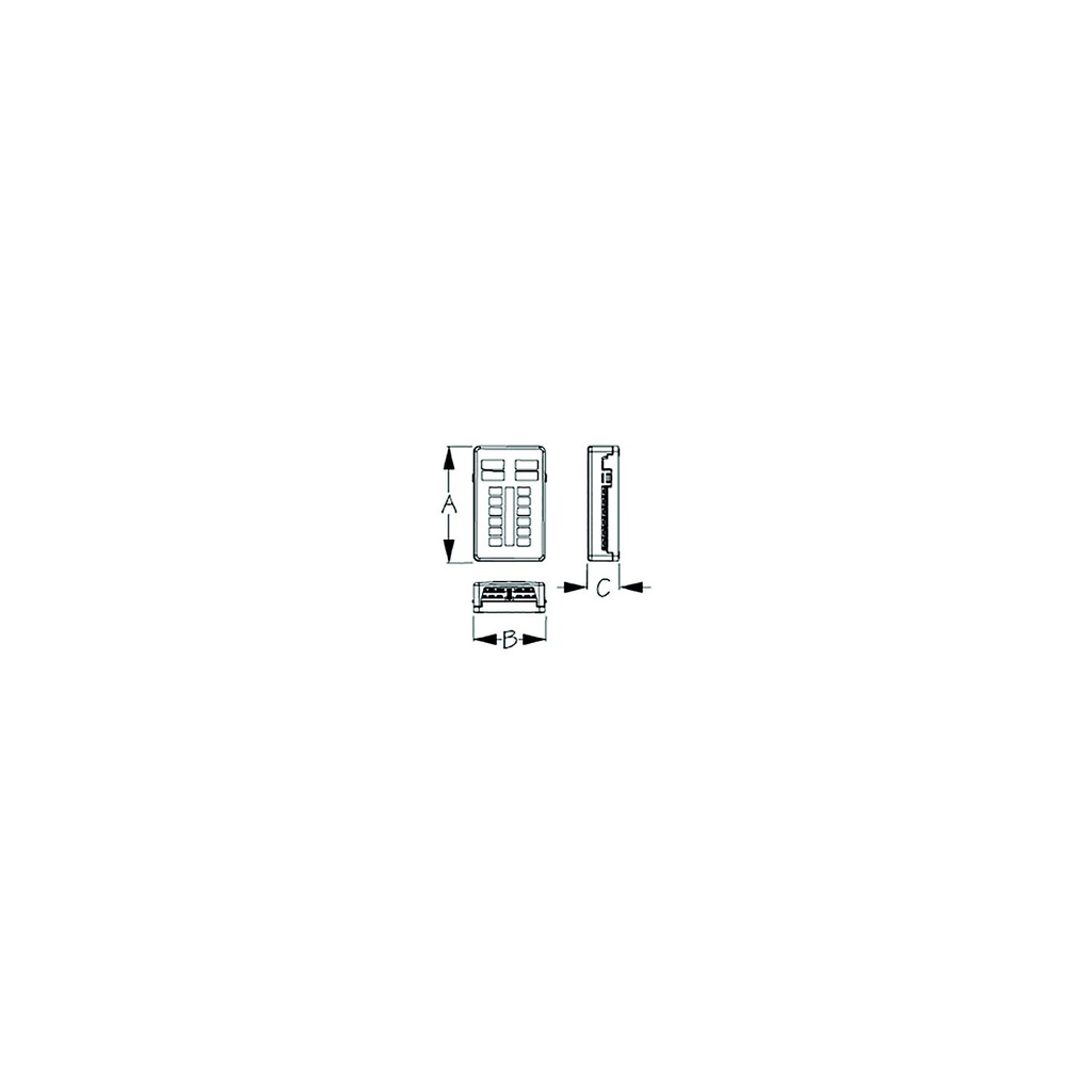 445188-1 Blade Style Fuse Block With Ne | Sea-Dog Line