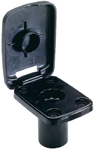 45129 Rod Holder Flush Mount Black | Attwood Marine