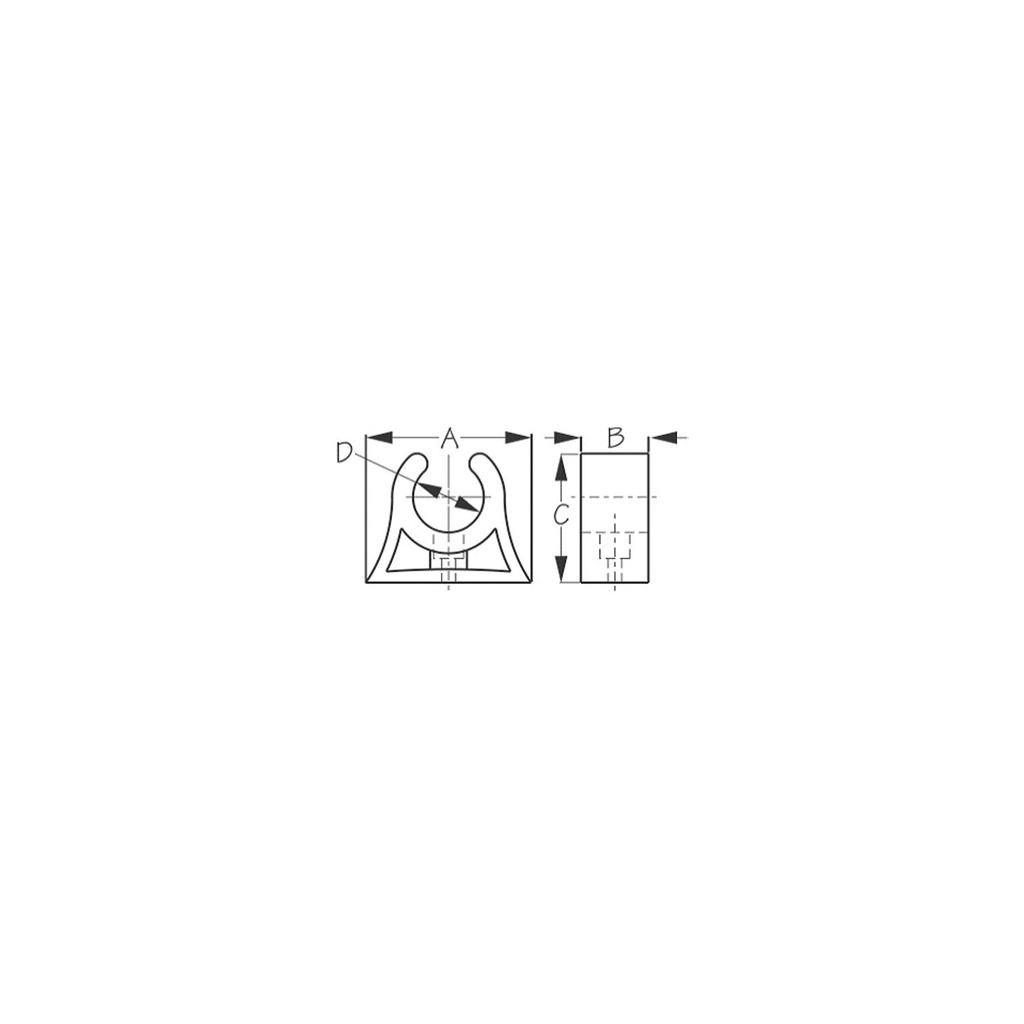 491353-1 Pole Clip 1-7/16 | Sea-Dog Line